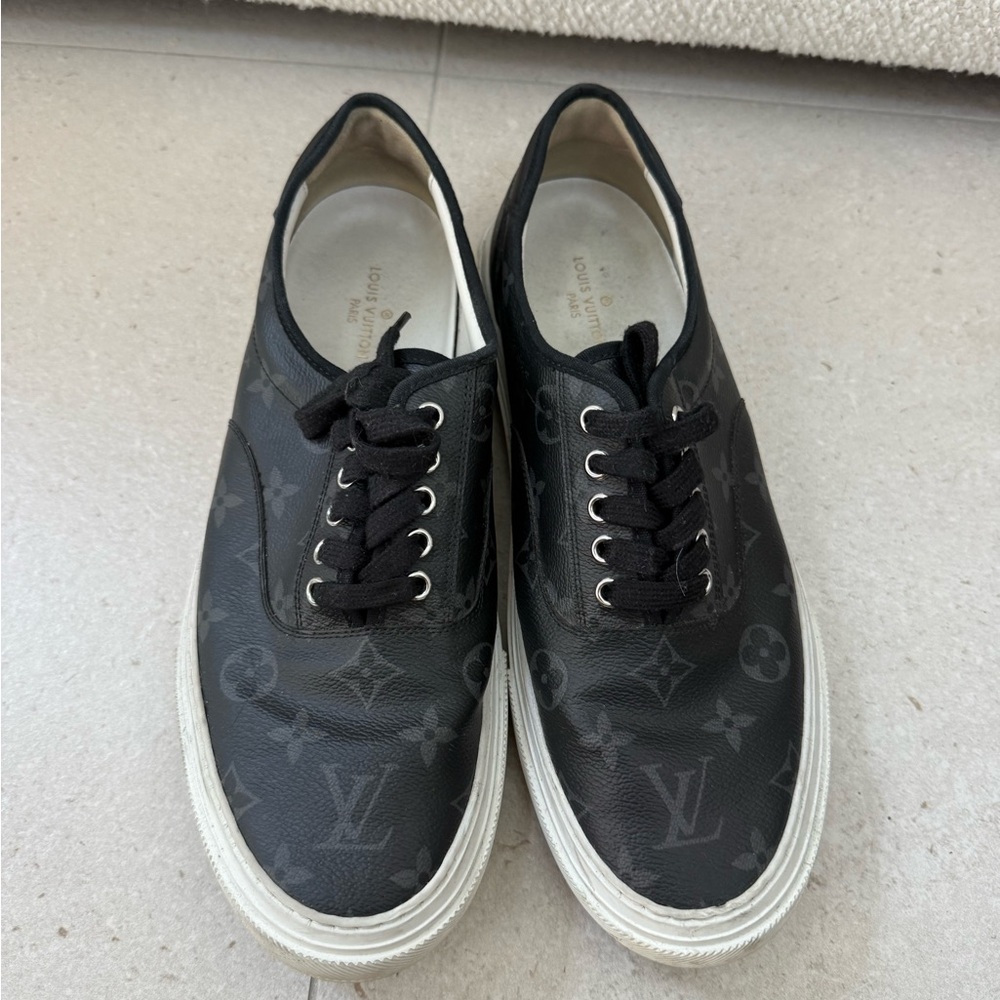 Louis Vuitton Black Monogram Sneakers